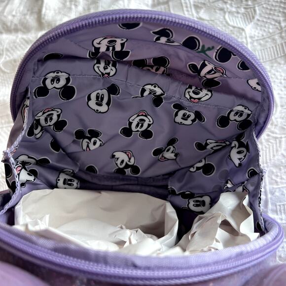 Loungefly Purple Glitter Mickey Head Crossbody - Picture 7 of 7